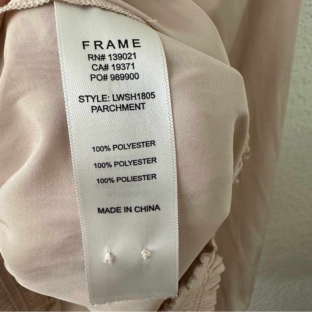 Frame Trapped Ruching Poet Blouse - Picture 5 of 7